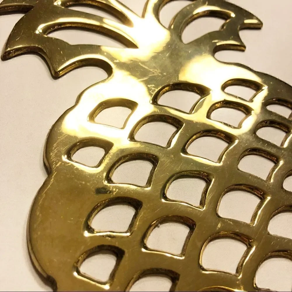 Vintage Gold Pineapple Wall Candle Holder Sconce
